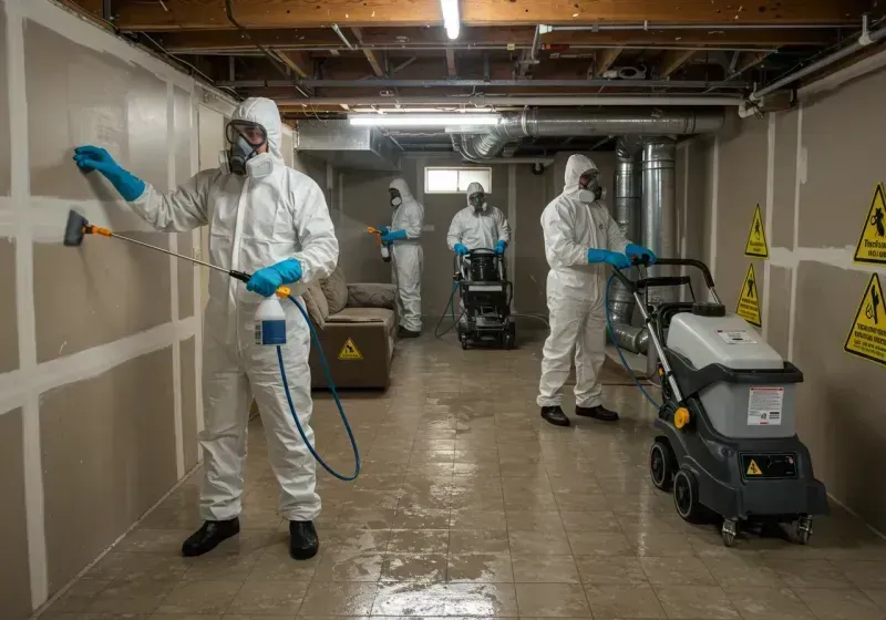 Basement Moisture Removal and Structural Drying process in Tallahatchie County, MS